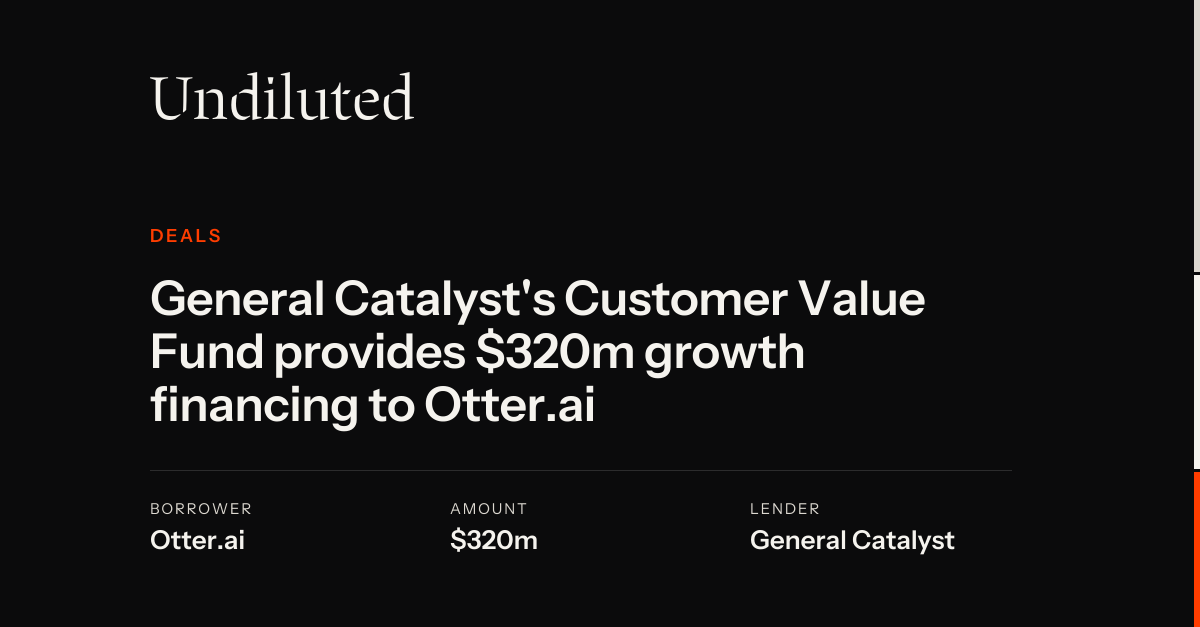 General Catalyst's Customer Value Fund provides $320m growth financing ...